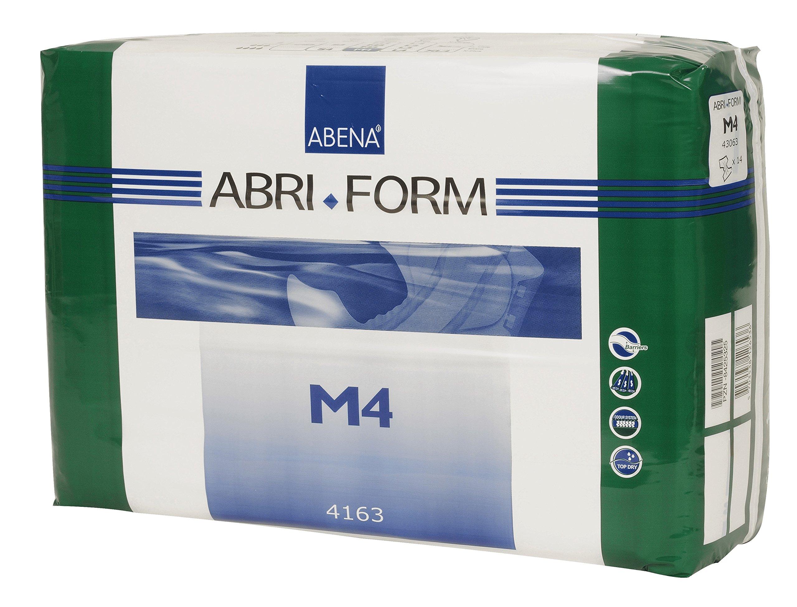 Abena Abena Abri-Form Comfort Plastic-Backed Briefs, Level 4, (Medium To Large Sizes) Medium, 14 Count