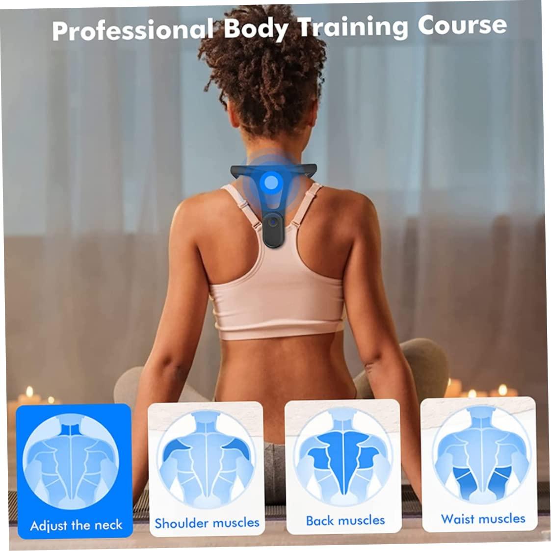 KUYYFDS KUYYFDS Posture Corrector for Men and Women with Smart Vibration Reminder Adjustable Strap Upper Back Braces Correct Sitting and Standing Posture(Unisex) Back Braces