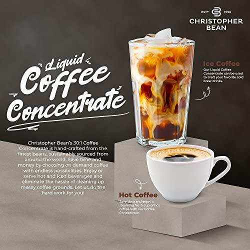 Christopher Bean Coffee Christopher Bean Coffee - Liquid Coffee Concentrate 30 to 1 Blend Bag in Box Instant Coffee or Cold Brew Concentrate - Hot or Iced Coffee Drinks - Chocolate Indulgence