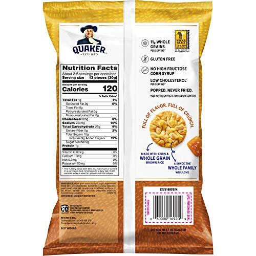 Quaker Quaker Rice Crisps, Caramel, 3.52oz Bag