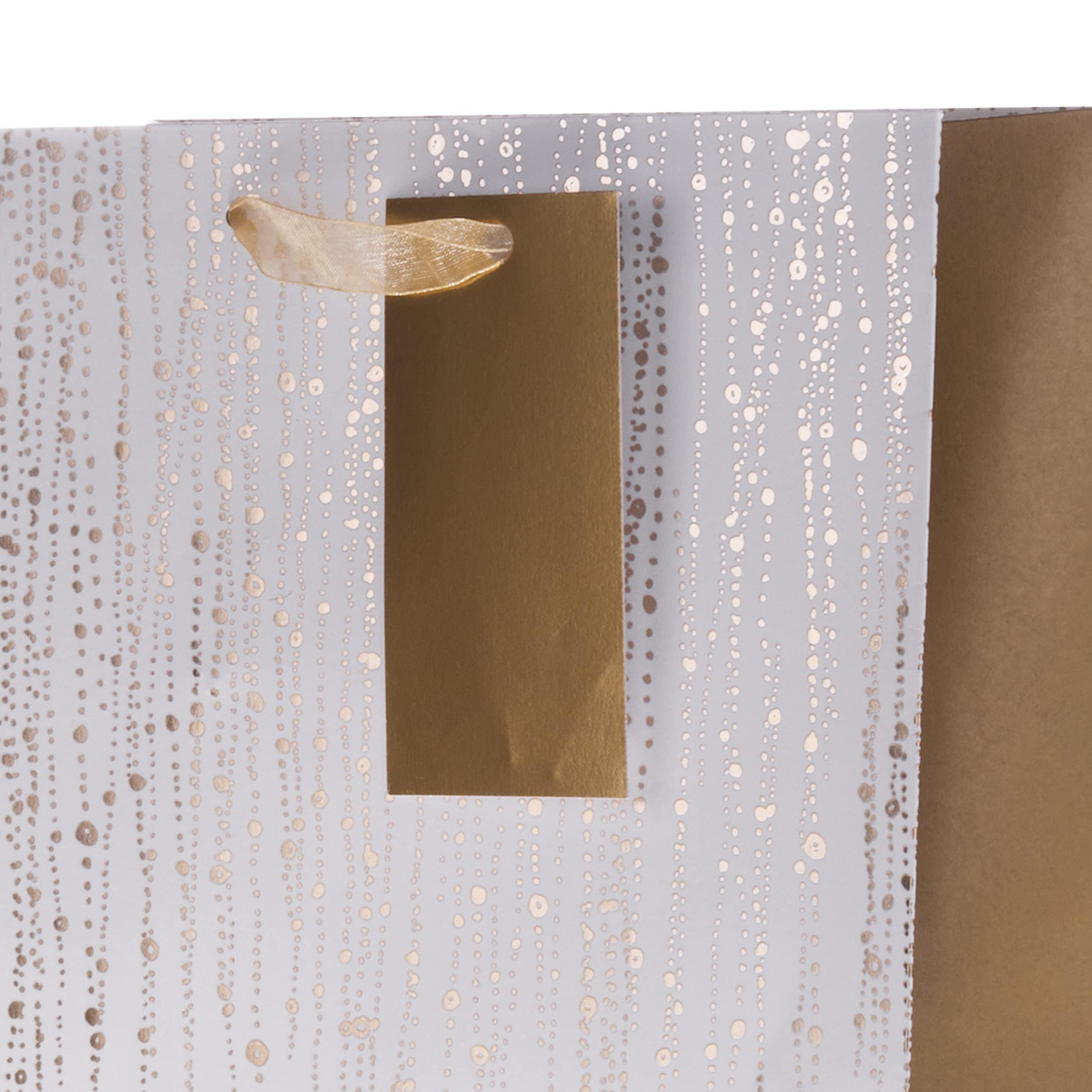 Hallmark Hallmark Gift Bags, Gift Bags for Presents, Pack of 3, Festive Designs, Christmas, Silver, Gold