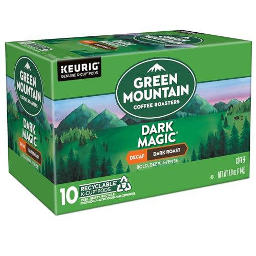 Green Mountain Coffee Roasters Green Mountain Coffee Dark Magic Decaf, Keurig Single Serve K-Cup Pods, Dark Roast Coffee, 60 Count, (6 Packs of 10)