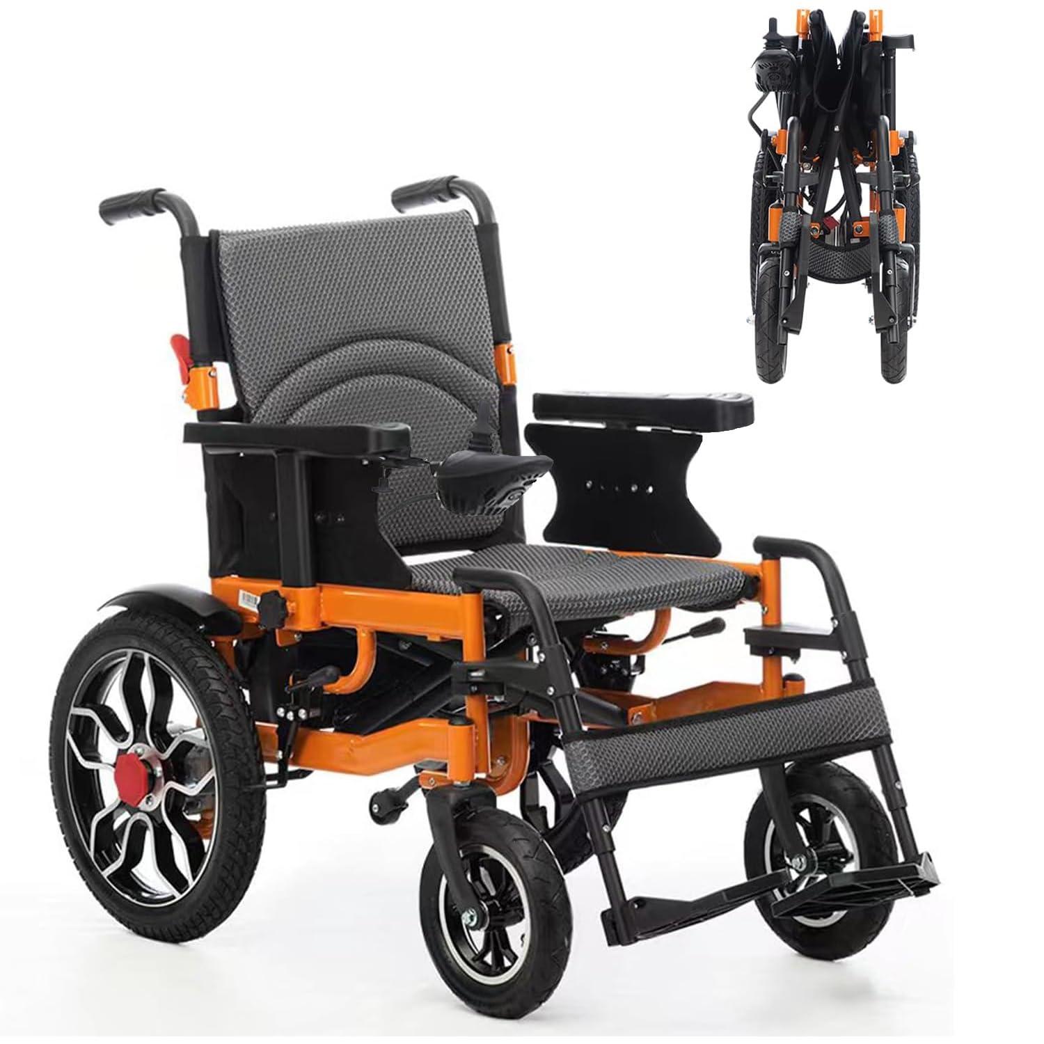 Vlemkk Electric Wheelchair for Adults,ightweight Foldable Power Wheelchair,500W Dual Motors,20Miles Longer Range Intelligent All Terrain Motorized Mobility Scooters for Seniors -Ships from USA