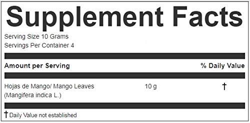 HANAN PERUVIAN SECRETS Hanan Peruvian Secrets Mango Loose Leaf Tea | 100% All-Natural Dried Hojas de Mango from Peru - Mangifera indica |1.41oz (40g)