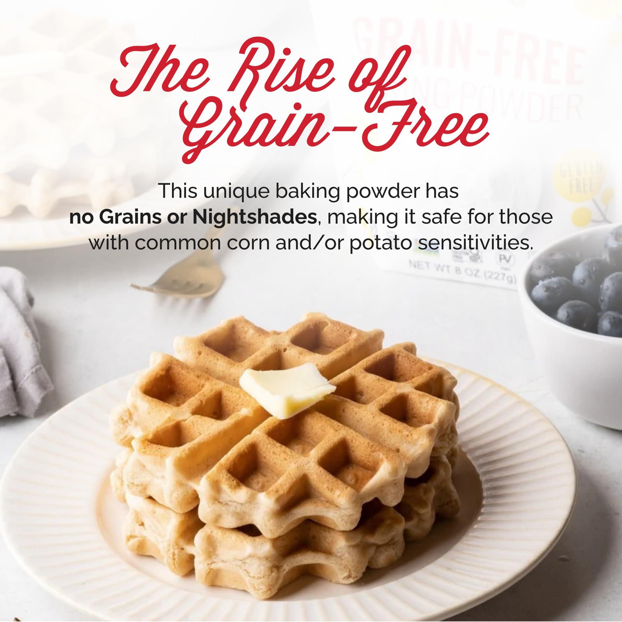 Otto's Naturals Otto\'s Naturals - Baking Powder, Gluten-Free, Grain-Free, Nut-Free Baking Powder for Cooking & Baking, Certified Paleo & Non-GMO Verified, 8 Oz