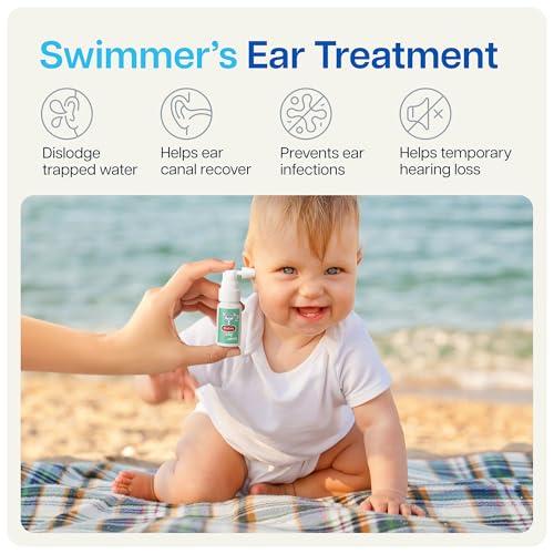 NAVEH PHARMA NAVEH PHARMA Dry Ears Baby | Swimmers Ear Drops Spray | Ear Drying Drops for Little Swimmers | Remove Water Trapped in Ears in Seconds | Prevent Hearing Loss (0.5 Fl Oz)