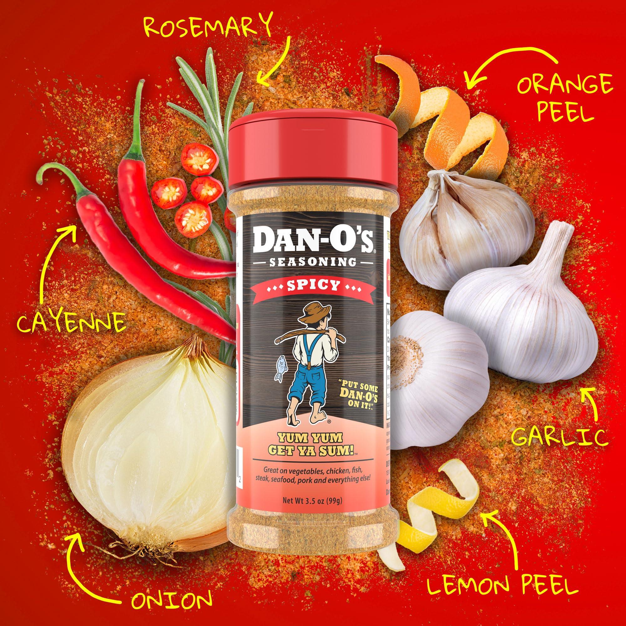Dan-O\'s Dan-O\'s Seasoning - Small 5 Bottle Combo | Original, Spicy, Chipotle, Crunchy & Cheesoning | 5 Pack
