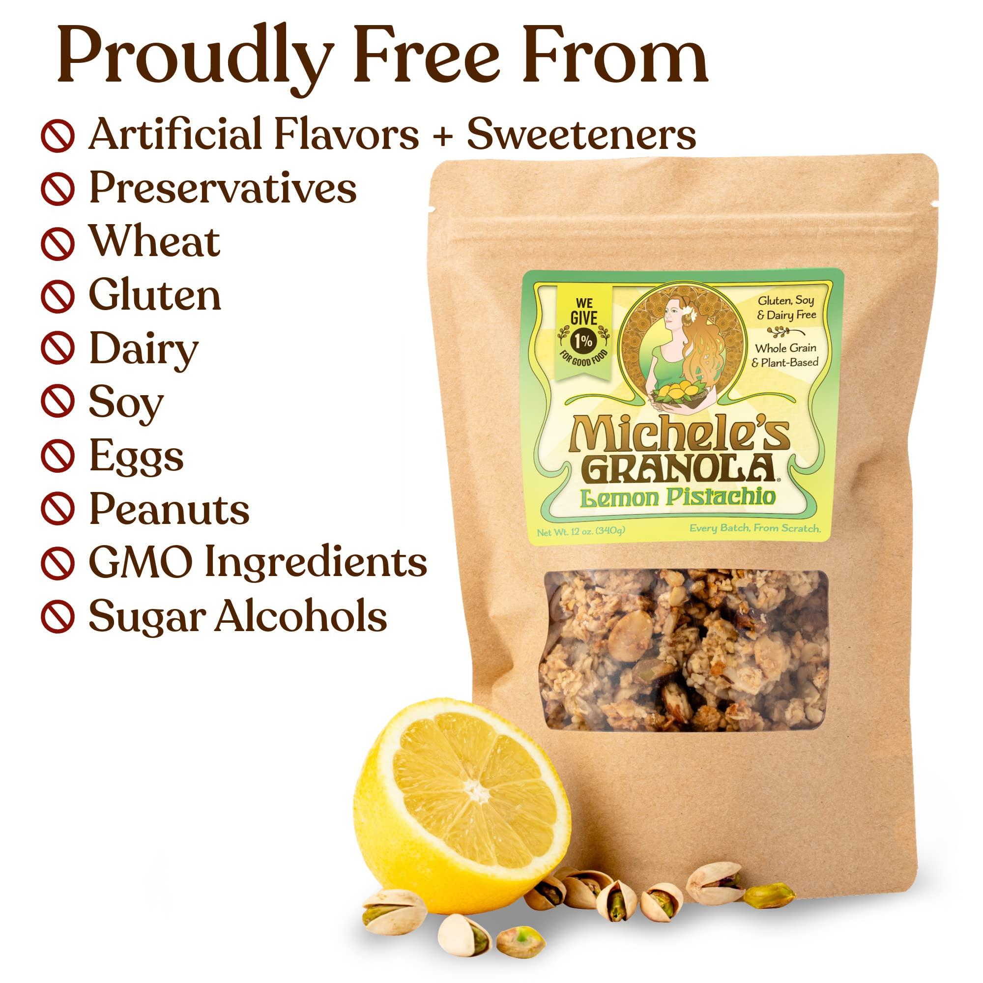 Micheles Granola Michele\'s Granola Lemon Pistachio, Gluten-Free & Non-GMO, 12 Oz Package, Pack of 3