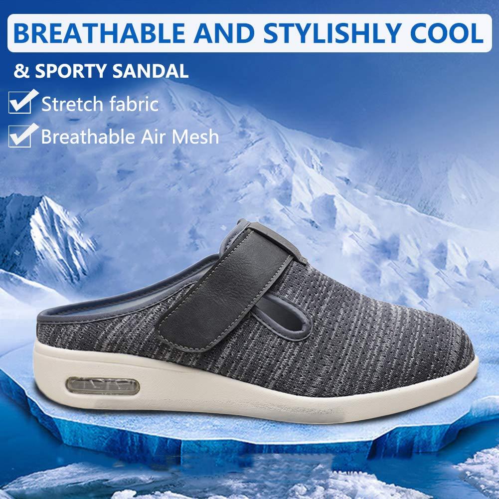 Secret Slippers Women's Diabetic Slippers Extra Wide Width Walking Shoes with Adjustable Closures for Diabetic Edema Plantar Fasciitis Bunions Arthritis Swollen Feet