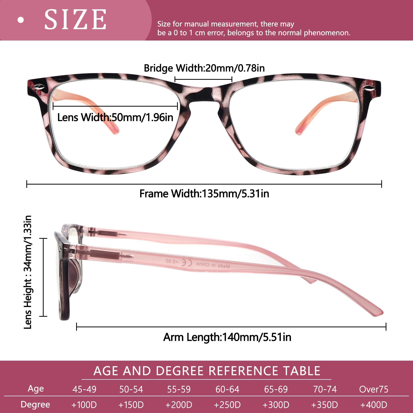 ZONLON ZONLON 6 Pack Reading Glasses for Women, Spring Hinge Eyeglasses Blue Light Blocking Anti Eyestrain Computer Readers (6 Mix C0, 2.50)