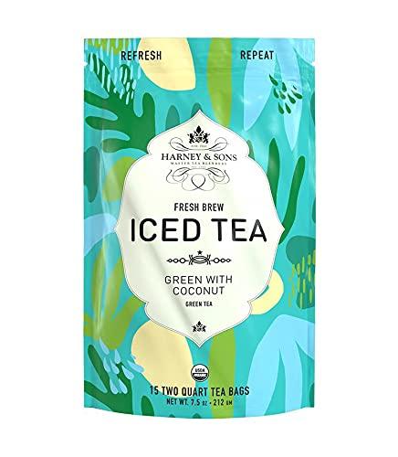Harney & Sons Harney & Sons Organic Green with Coconut, Fresh Brew Iced Tea, 15 Count