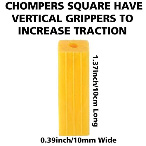 Dental Factory Direct Squared CHOMPERS Aligner Tray Seaters for Orthodontic Aligner Trays Chewies for Invisalign (40, White)