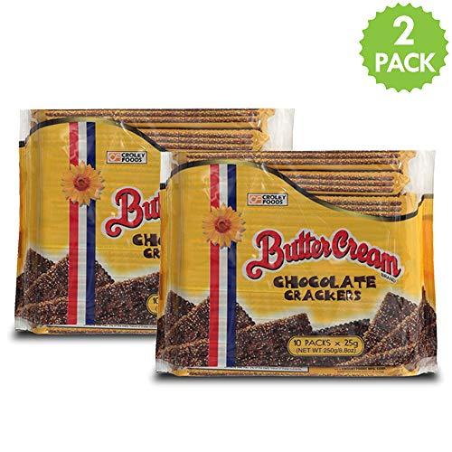 Croley foods Croley Foods Buttercream Crackers - Chocolate Flavor, 8.8 oz (250g) 10 Count, 2 Packs