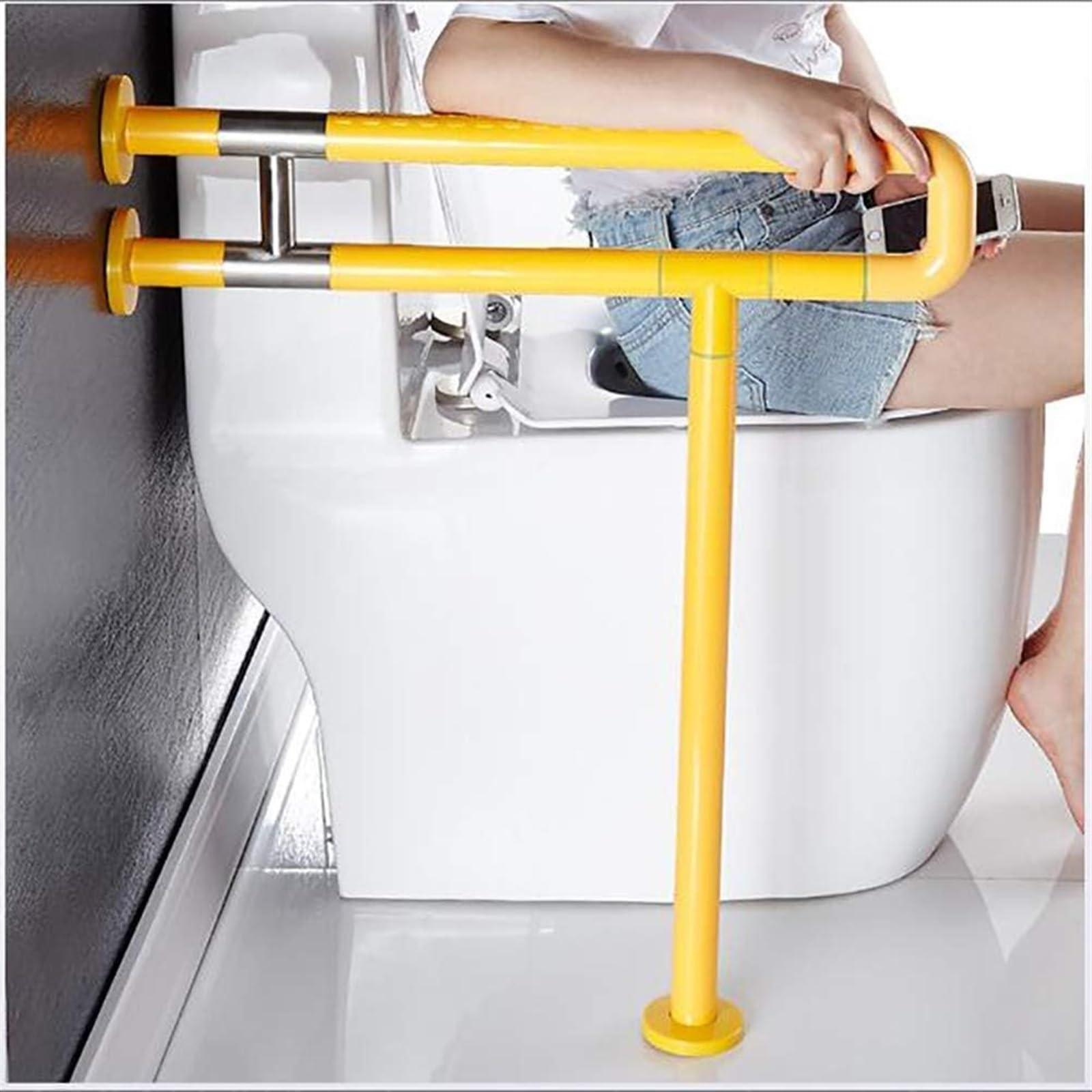 NENANGO NENANGO handrail Grab Rails,Bathroom Grab Bars Foldable Toilet Grab Bar, Safety Shower Handrails Anti Slip Bathroom Seat Support Bar