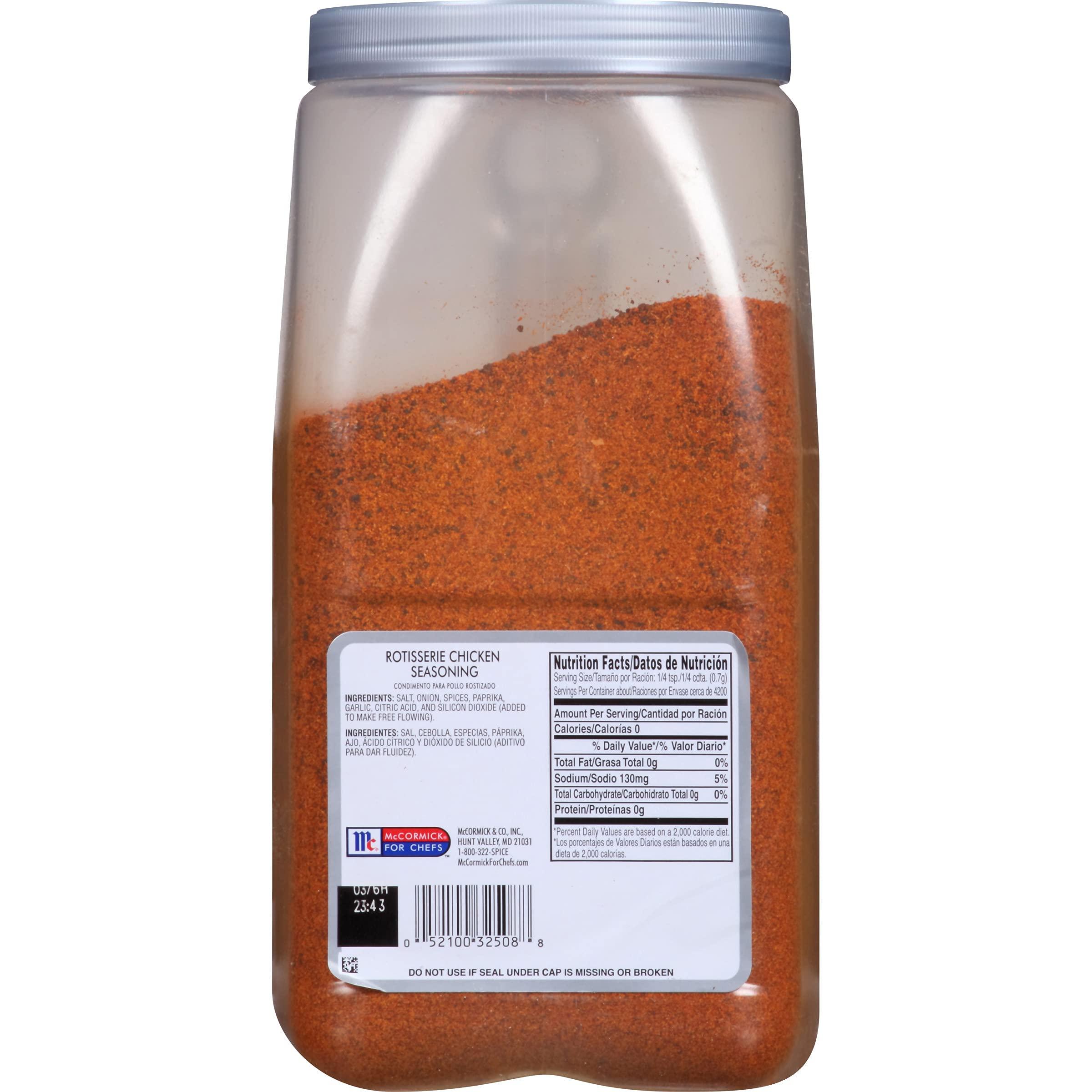 McCormick Culinary McCormick Culinary Rotisserie Chicken Seasoning, 6.5 lb - One 6.5 Pound Container of Rotisserie Chicken Seasoning Rub for Poultry Dishes, Best for Restaurant Use