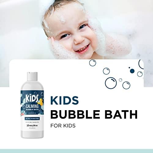 HONEYDEW Lavender Bubble Bath for Kids with Aloe - Sudsy Bubble Bath with Aromatherapy Essential Oils for Relaxing and Lavender Oil Baby Bath Wash - Kids Bath Enriched with Nourishing Aloe Vera and Vitamin E