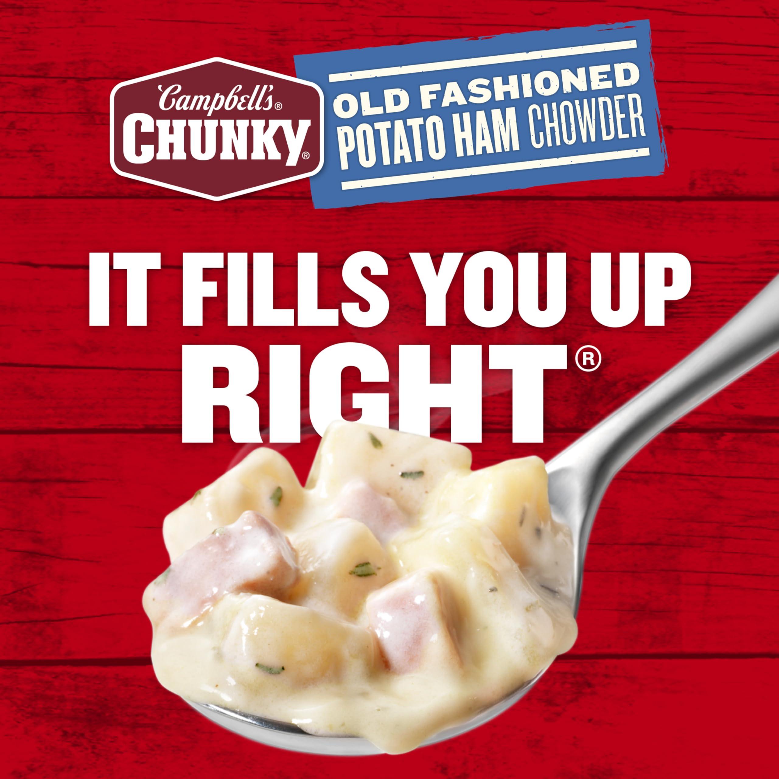 Campbell\'s Chunky Campbells Chunky Soup, Old Fashioned Potato Ham Chowder, 18.8 Oz Can