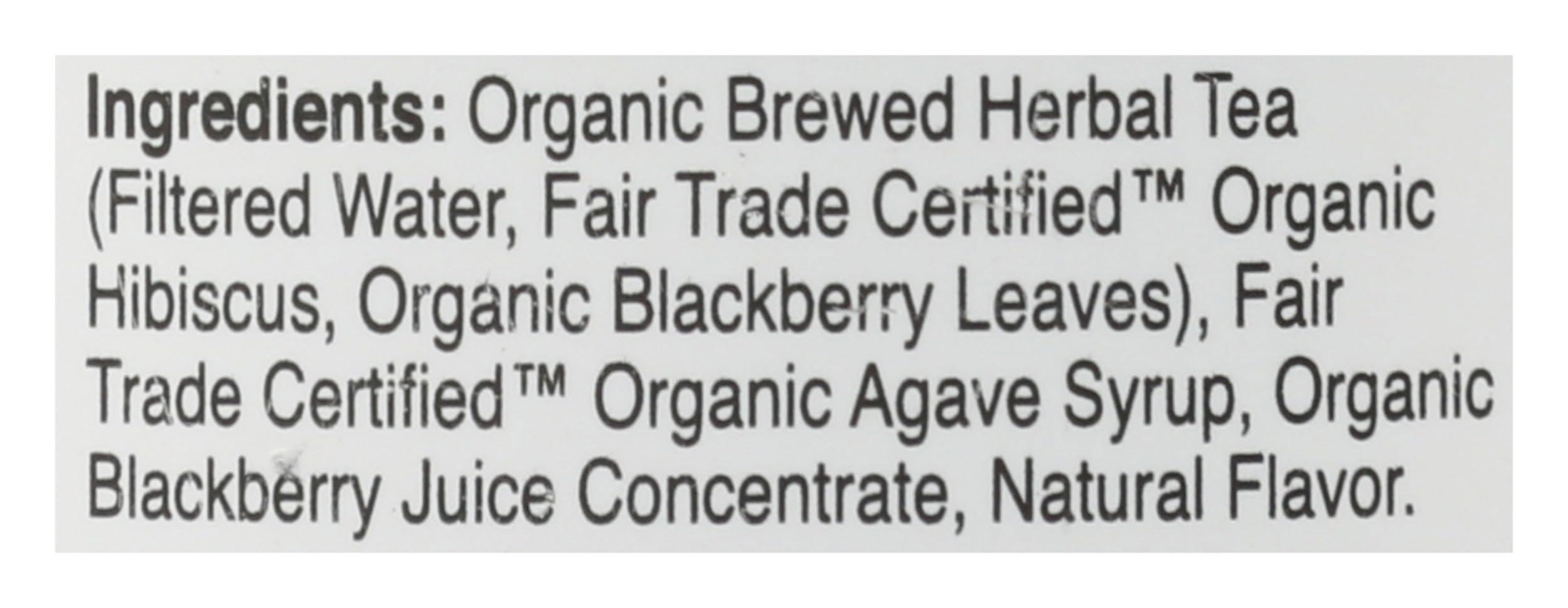 Eat the Change Eat The Change Just Ice Tea Organic Berry Hibiscus Herbal Tea, Caffeine Free, 16 Fluid Ounces (Pack Of 12)