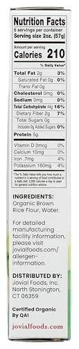 Jovial JOVIAL Organic Brown Rice Stelline Pasta, 12 OZ