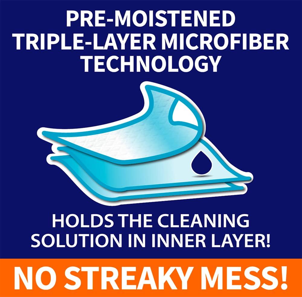 Clearwipe ClearWipe Microfiber Wipes, White, 40 Count