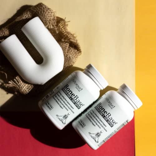 Afterave Essentials BoneBase Premium Formula Bone & Joint Mobility, Build Strong Bone Matrix, Connective Tissue, Muscular, Skeletal, Vascular Health Support, Broad Nutrient Spectrum To Maintain Bone Function & Protection