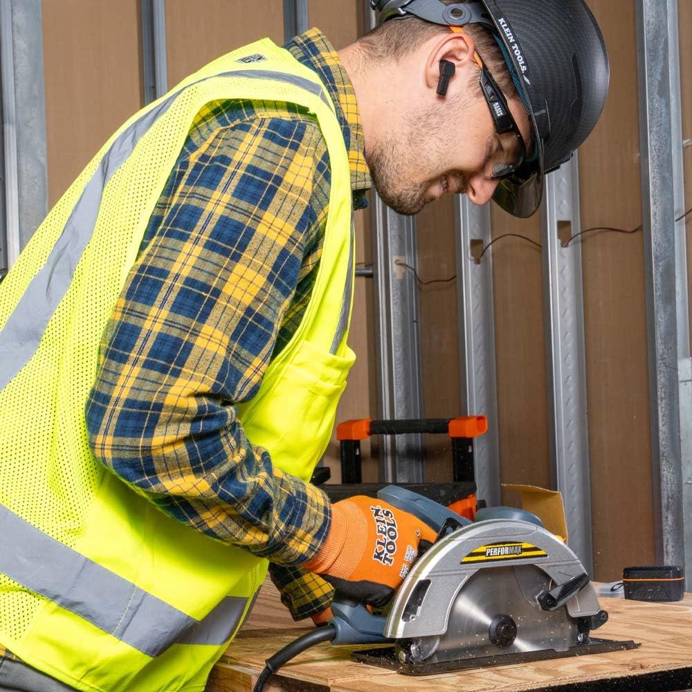 Klein Tools Klein Tools AESEB1S Smart Sense True Wireless Safety Earbuds with Bluetooth and Situational Awareness, 26dB Hearing Protection, 30-Hr Runtime