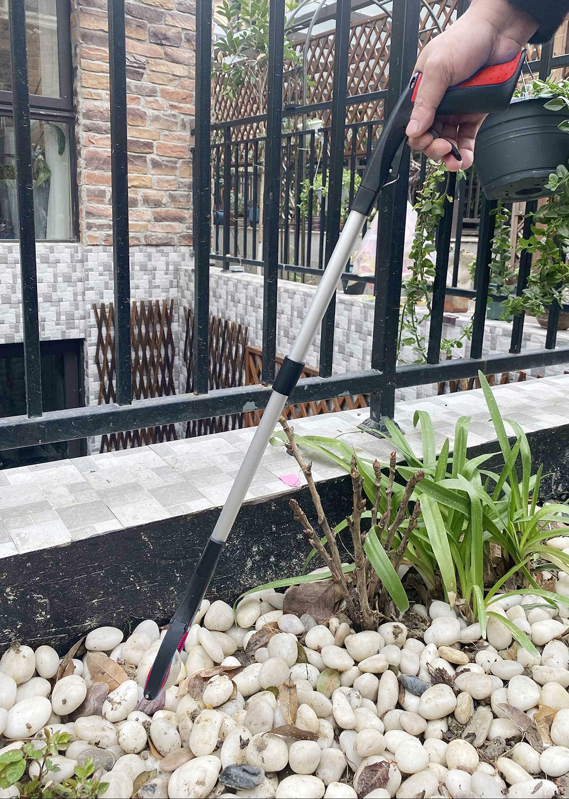 HPr-HPi HPr-HPi Reacher Grabber Tool, Foldable Trash Picker Grabber, Trash Gripper, Garden Nabber, Litter Picker, Extended Grabber (Red)