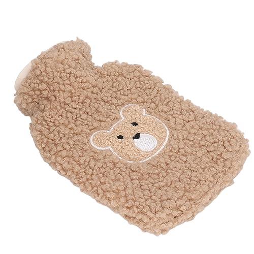 DCQRY Hot Water Bottle 1000ml Cute Plush Bear Hot Water Bottle Thickened PVC Hot Water Bag Anti Scald Hot Water Bag with Cover for Home Winter Pain Relief Hot Cold Pack(#3)