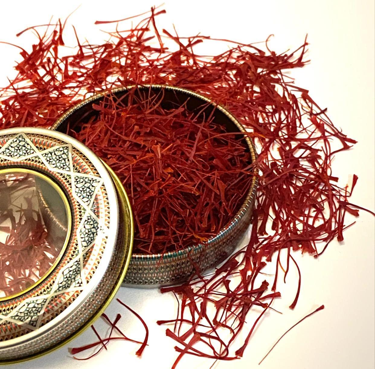 Super Negin A+ Super Negin Saffron,(3.00) Gram 100% Pure and Organic, Premium All Red Saffron Threads (3 Gram)