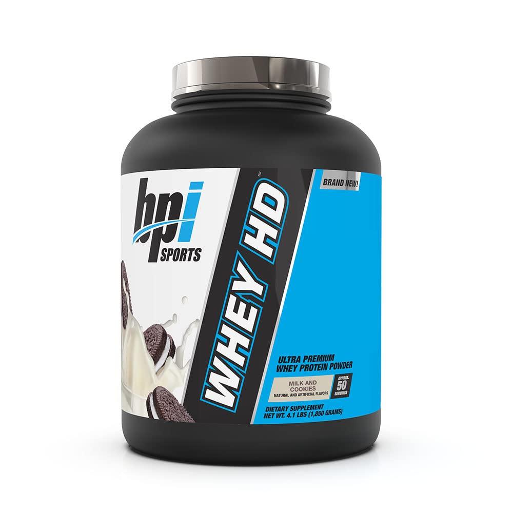 BPI Sports BPI Sports Whey HD Ultra Premium Protein Powder, Milk and Cookies, 4.1 Pound