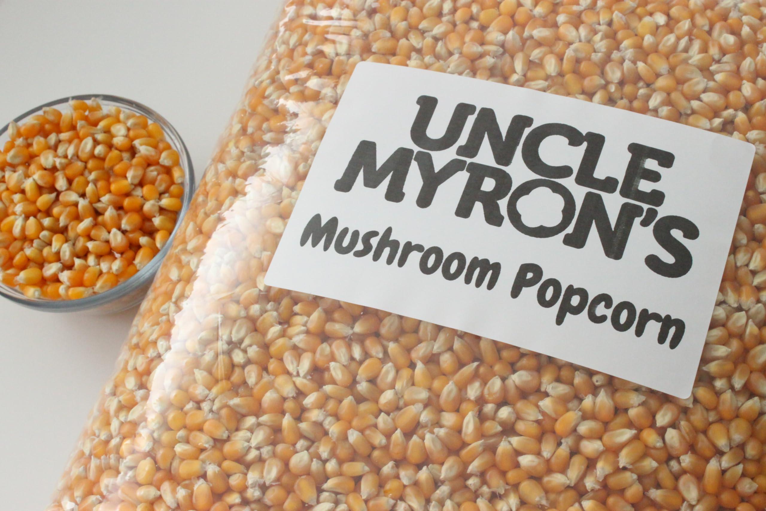 Uncle Myron\'s Uncle Myrons Mushroom Popcorn Kernels for Popping 10 lb Bag Non-GMO, No Gluten, Popcorn for Popcorn Machine Delicious and Crunchy Popping Corn, Popcorn for Movie, Snacking (10 LB (2 PACK))