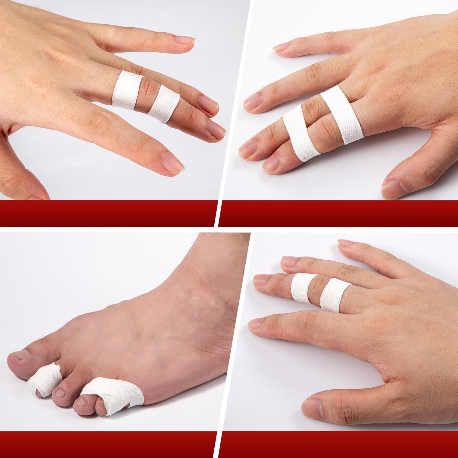 MUSEFITR Pro Finger Tape 8 Pack - 0.5 x 45 Ft Black Athletic Sports Tape for Rock Climbing,BJJ,Jiu-Jitsu,Wrestling,Judo