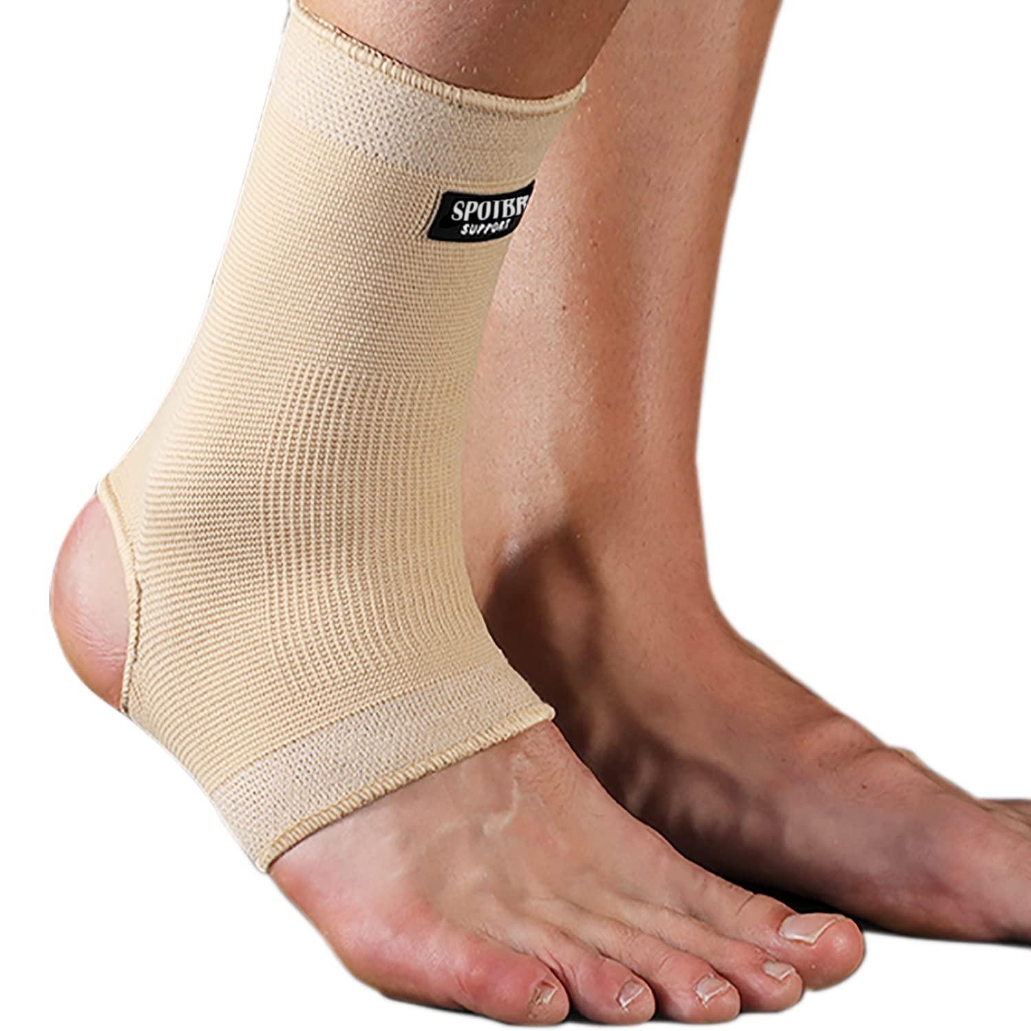SPOTBRACE SPOTBRACE Ankle Brace Compression Sleeve(2 PACK),Breathable Ankle Support For Men Women, Ankle Compression Sock for Swelling, Plantar Fasciitis, Sprain