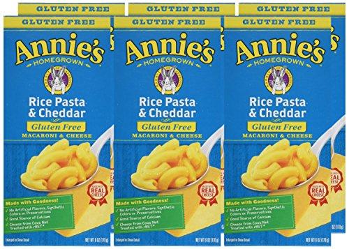 Annie's Homegrown Annie's Homegrown Gluten-free Rice Pasta & Cheddar Mac & Cheese, 6-ounce Boxes-pack of 6