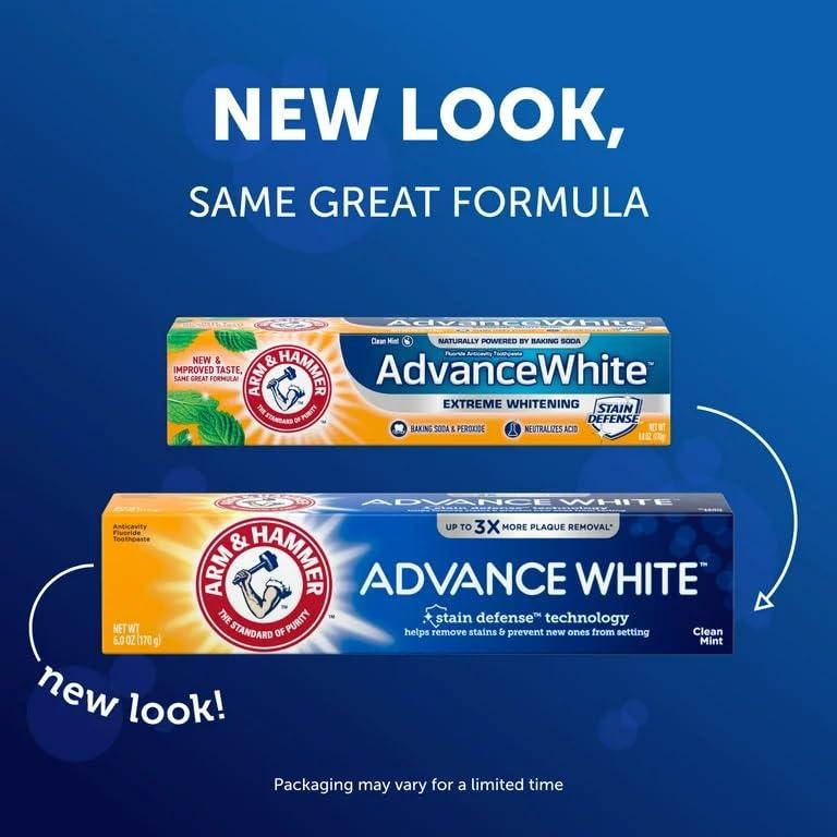 Arm & Hammer Arm & Hammer Advance White Toothpaste, Clean Mint, 6.0 OZ (170 g) - 1 Count