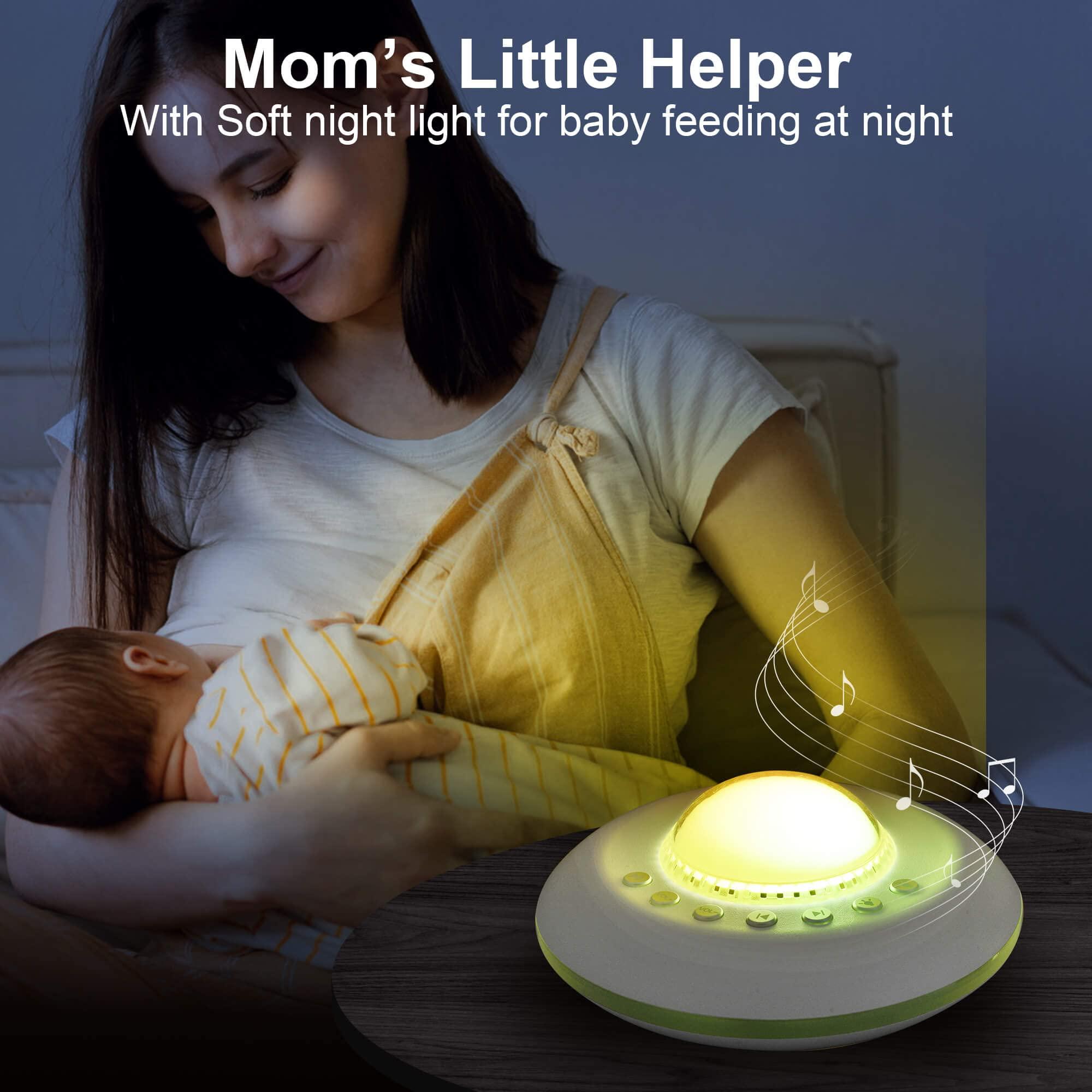 Famisym FamiSym White Noise Machine for Kids, Sound Machine Baby with 7 Starry Ambient Night Light, 28 Soothing Sounds Sleep Noise Machine Maker Ideal Gifts for Kids Adults Bedside Travel Nursery