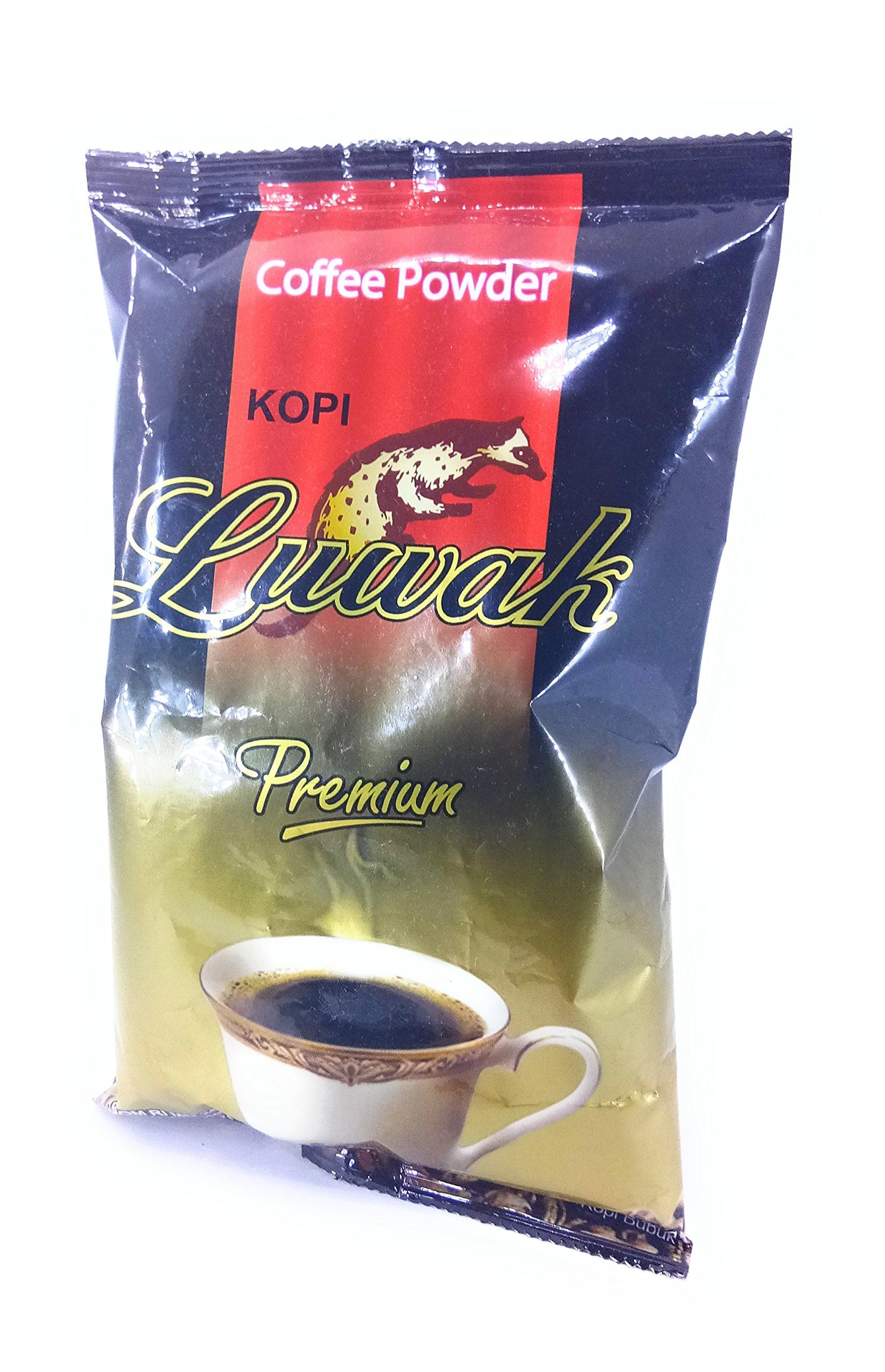 Luwak Brand Luwak Kopi Premium - Ground Coffee, 165 Gram (Pack of 3)