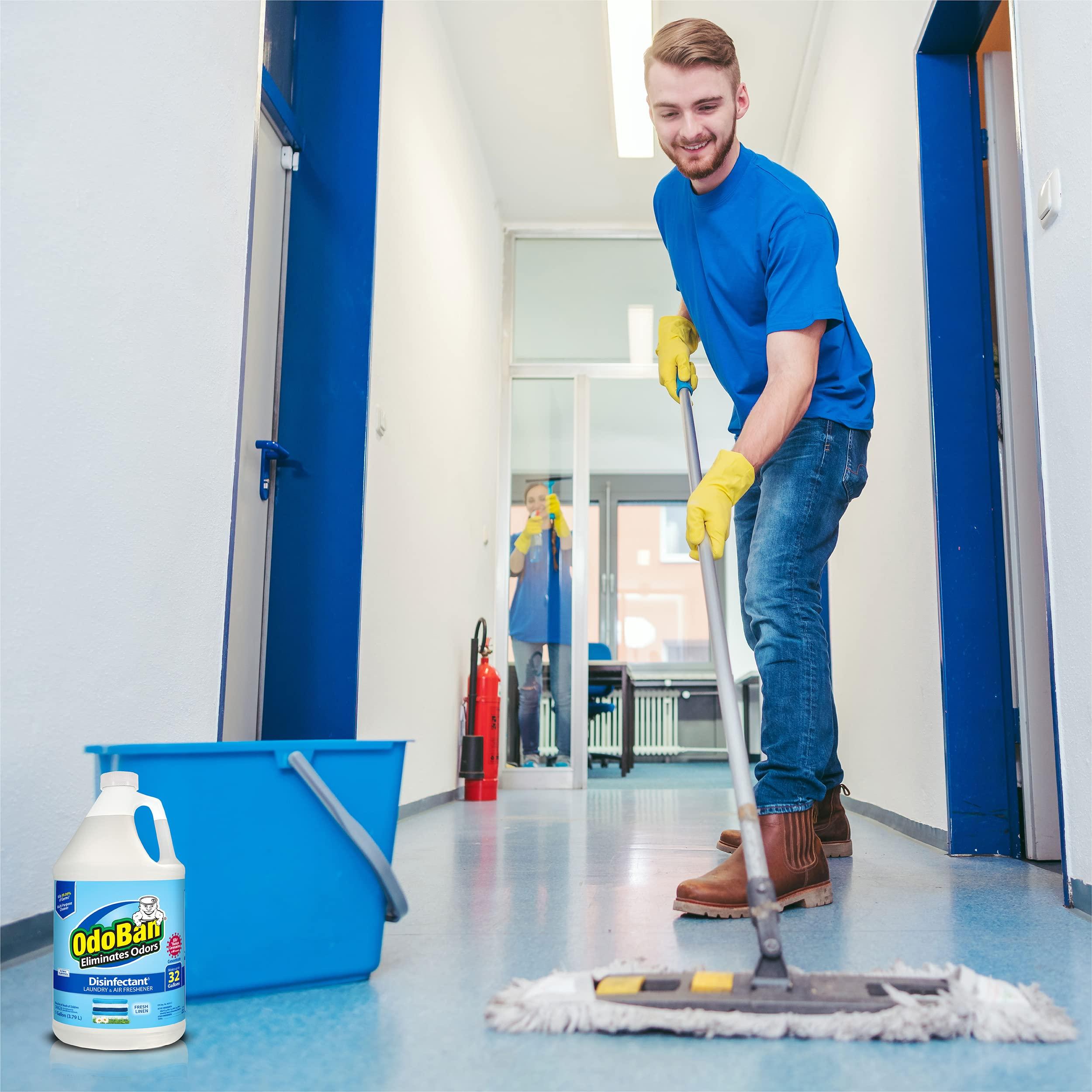 OdoBan OdoBan Disinfectant Concentrate and Odor Eliminator, 1 Gallon, Fresh Linen Scent