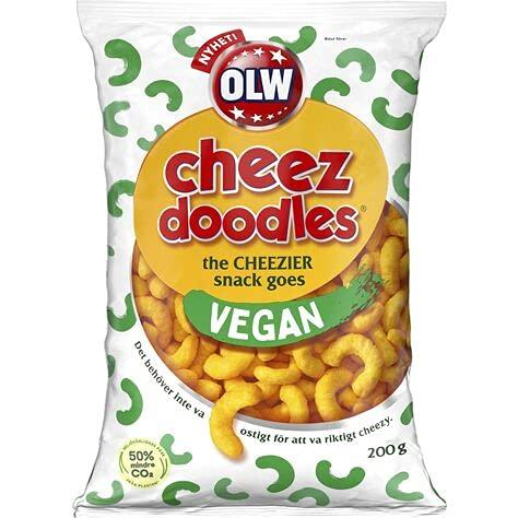 OLW Olw Original Cheez Doodles Vegan 200g - Pack of 4