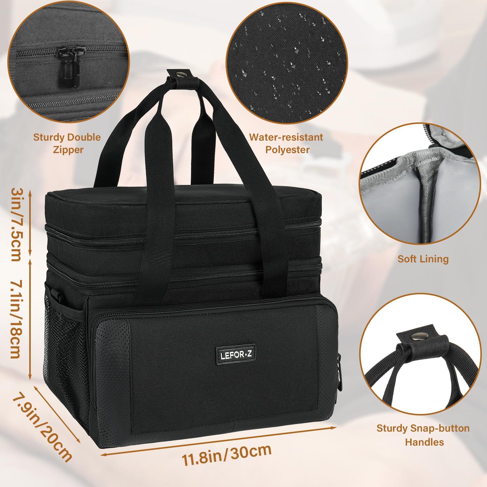 LEFORZ Travel Carrying Bag Compatible with ResMed AirSense 11/10/10 elite,AirStart 10,Philip Dreamstation,3B Medical Luna G3,XT Fit,Portable Storage Organizer Case Fits for CPAP Machine and Accessories