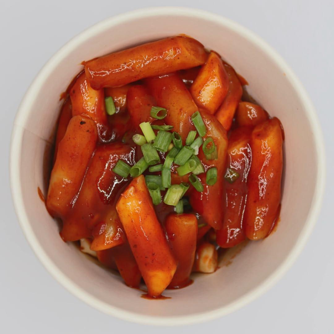 Yopokki Yopokki Instant Halal Tteokbokki Cup (Sweet Mild Spicy, Cup of 2) Korean Street food with sweet and moderately spicy sauce Topokki Rice Cake - Quick & Easy to Prepare