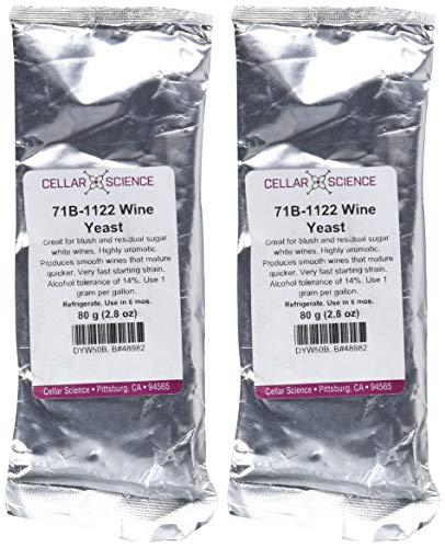 CellarScience Dry Wine Yeast - 71B-1122 (80 g) (Pack of 2)