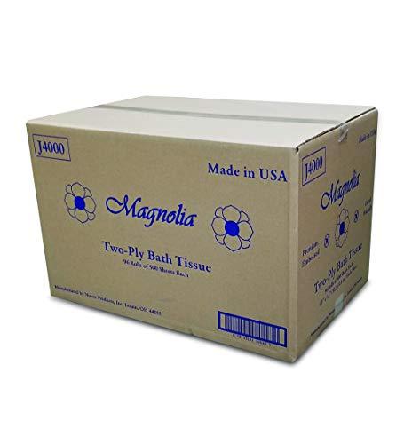 Magnolia Magnolia Two-Ply Toilet Roll Tissue Embossed 96 Rolls of 500 Sheets Each Roll J4000