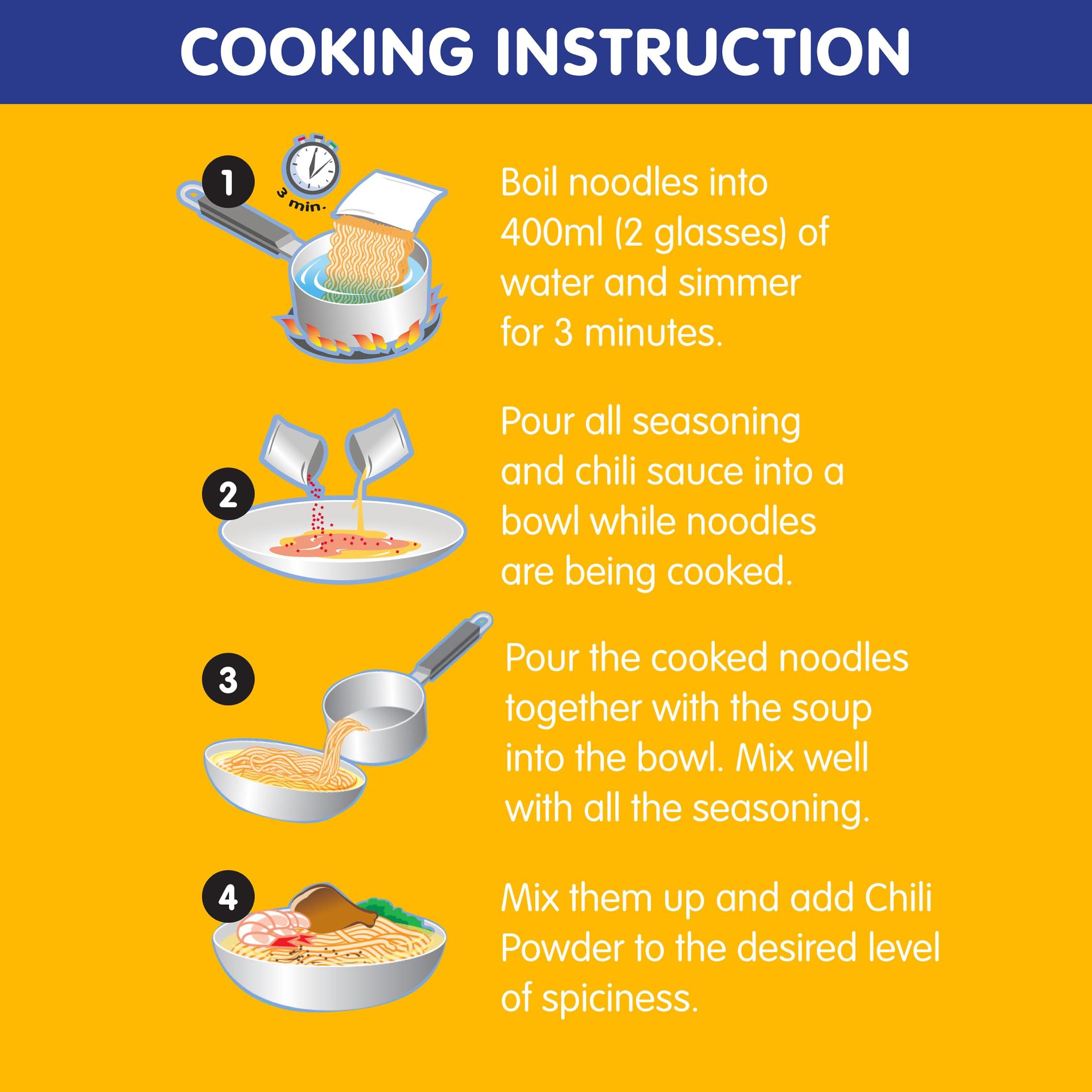 Jans Mi Sedaap - Korean Style Spicy Chicken Flavored (Soup Packet (Pack of 40))