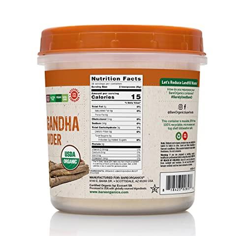 BareOrganics BareOrganics Ashwagandha Root Powder, 8 Oz