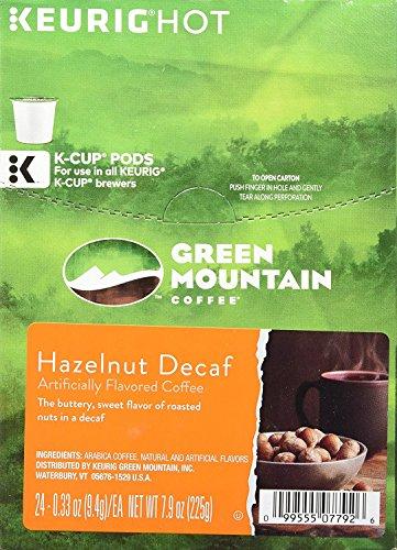 GREEN MOUNTAIN Hazelnut Decaf K Cup Coffee 96 Count