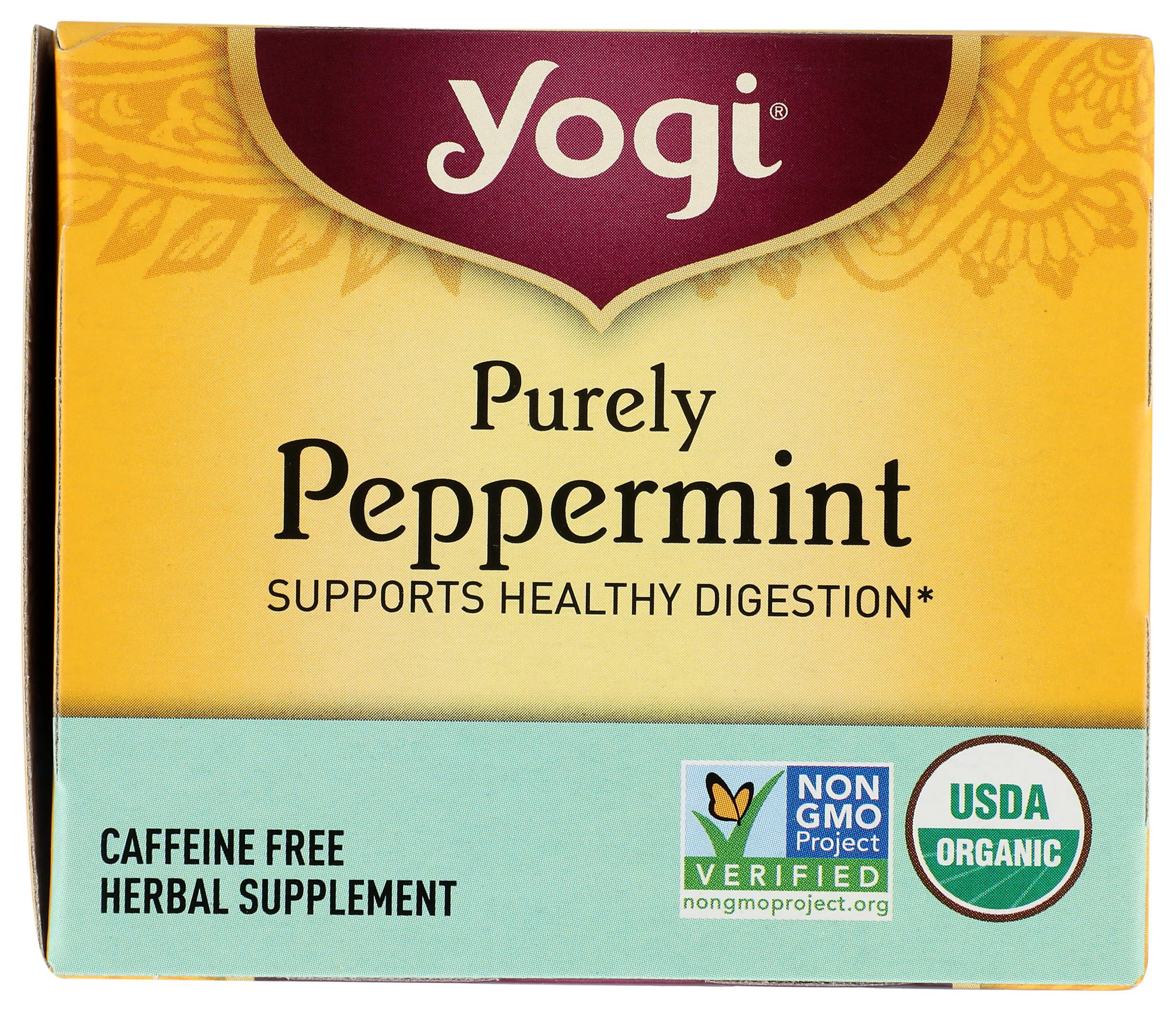 Yogi Yogi Purely Peppermint Tea 16BAGS NET WT 0.85OZ (24G)
