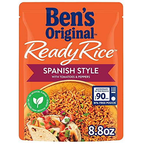 BEN'S ORIGINAL BEN'S ORIGINAL Ready Rice Spanish Style Flavored Rice, Easy Dinner Side, 8.8 oz Pouch (Pack of 12)