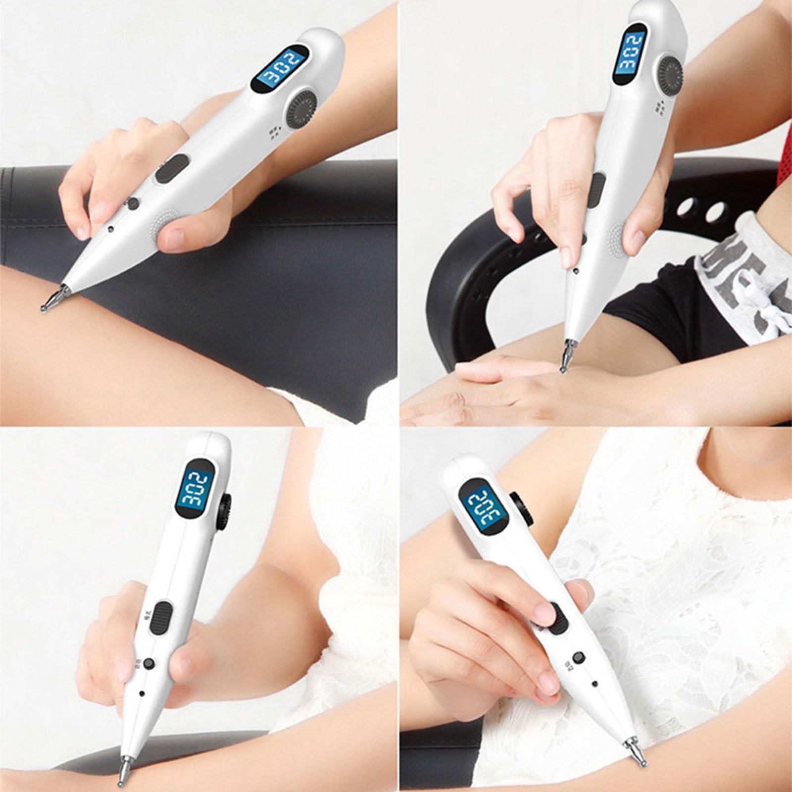 NVYAZJ NVYAZJ Electronic Massage Pen, Acupuncture Pen Trigger Point for Back Pain Relief, Electric Meridian Energy Acupuncture Pen Therapy Pen Electro Acupuncture Device, Acupoint Massage Pen Deep Tissue