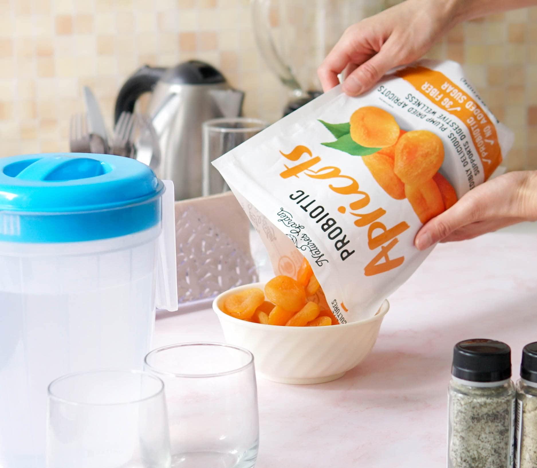 Nature's Garden Nature's Garden Probiotic Apricots - Probiotic Dried Fruit, Plump Dried Apricots, No Added Sugar, Gluten-Free, Dairy-Free, Vegan – Bulk 40 Oz Bag (Pack of 2)